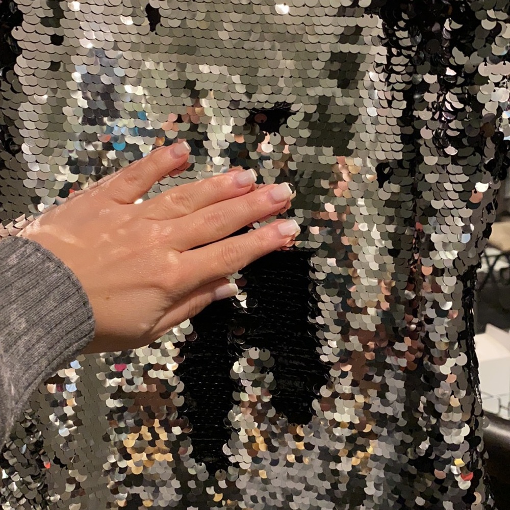 Sparkly Silver Dress - Picture 3 of 4
